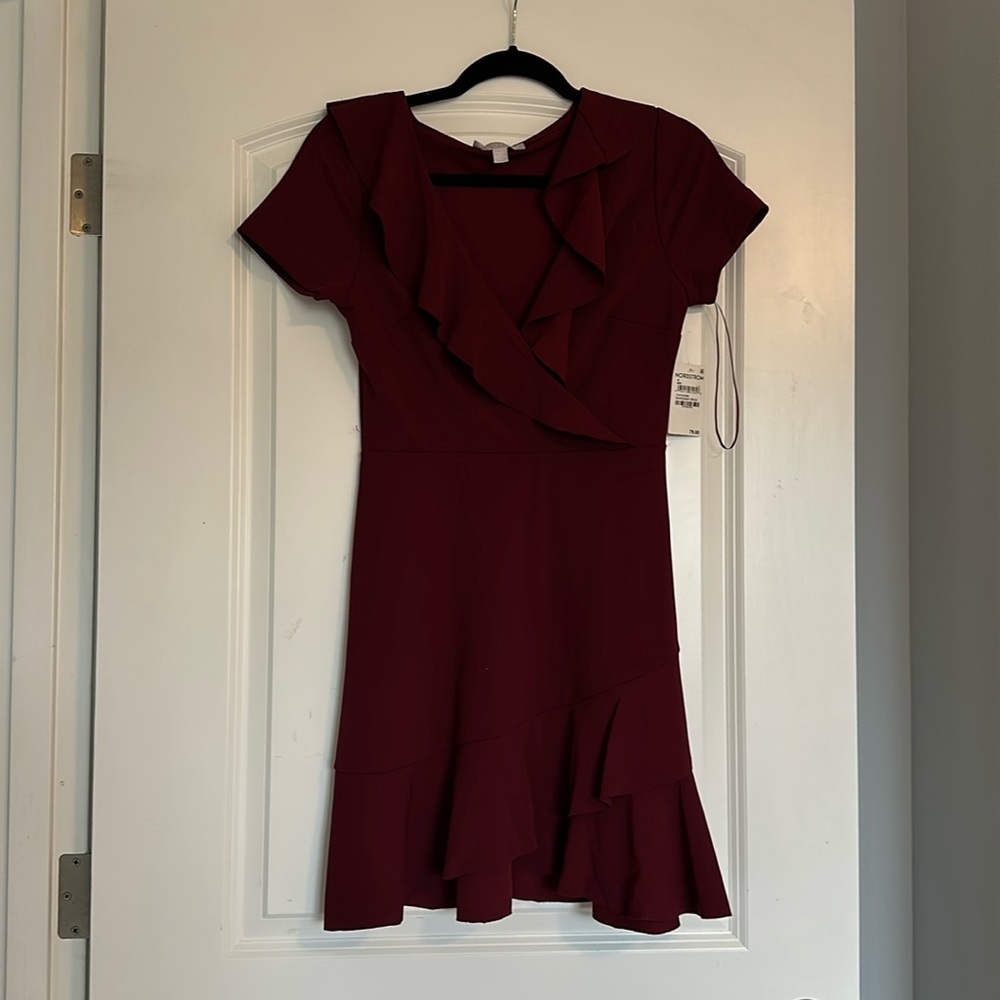 Chelsea28 Ruffle Mini Dress - Size Small - Picture 2 of 7